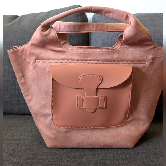Anthropologie Handbags - Anthropologie - Weekender Bag with pouch - Vegan Suede and leather